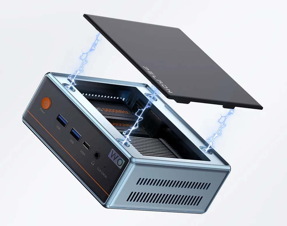 Мини-ПК PELADN WO4 125H — миниатюрный корпус и полноценная производительность ИИ-ПК