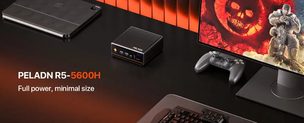 Мини-ПК PELADN WO4 5600H: компактный мощный компьютер для офиса, развлечений и творчества