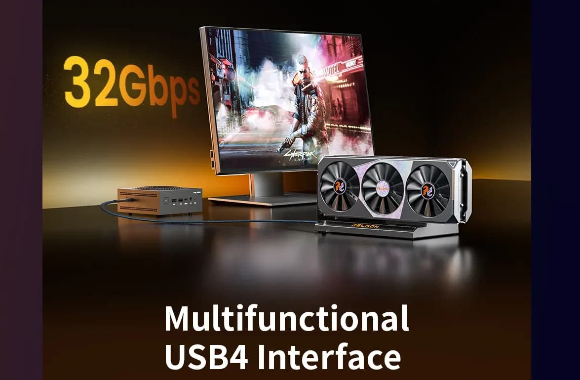 Мини-ПК PELADN HO5 HX470 | Флагманская мини-рабочая станция Zen5 с искусственным интеллектом и поддержкой eGPU OCuLink