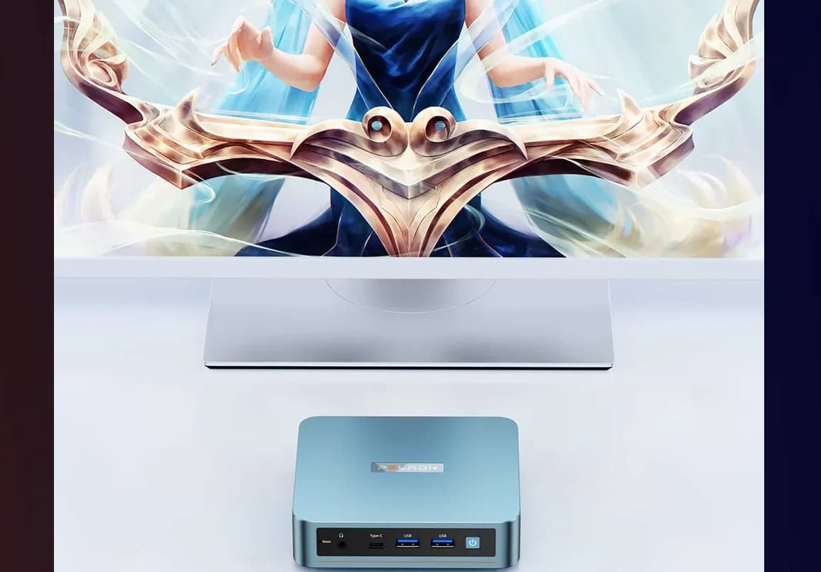 WI-6 N95 Mini PC – Compact Size, Reliable Performance for Work, Study & Home Entertainment