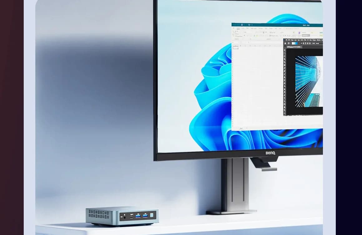 WI-6 N95 Mini PC – Compact Size, Reliable Performance for Work, Study & Home Entertainment